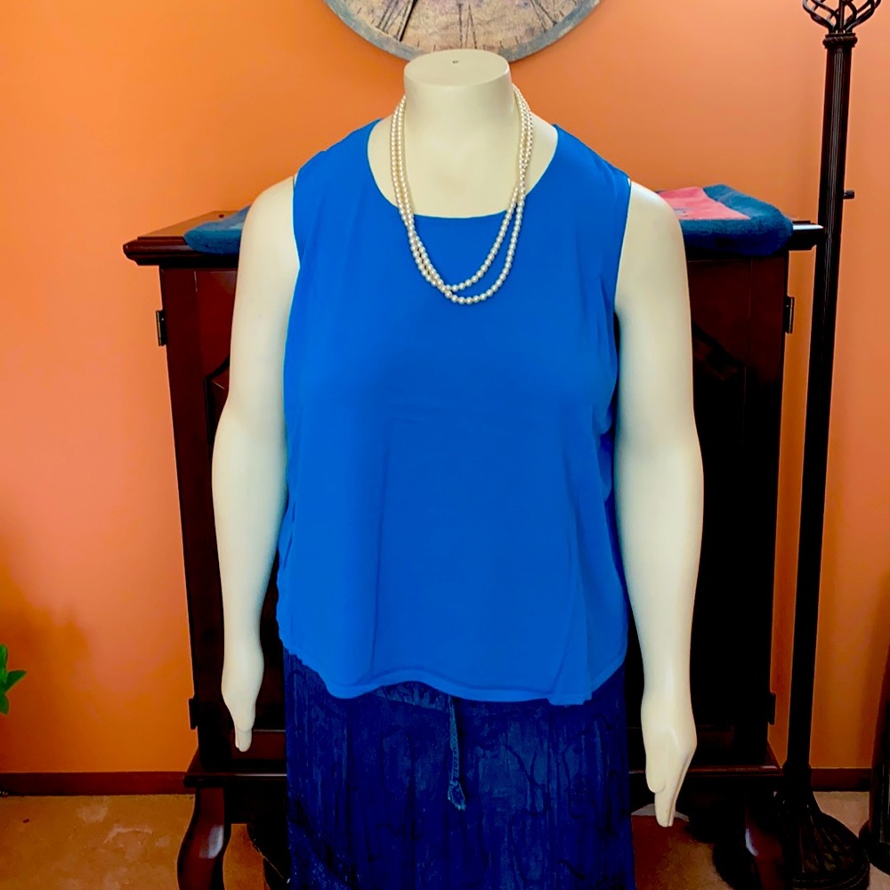 Blue tank top by dialogue size 3X